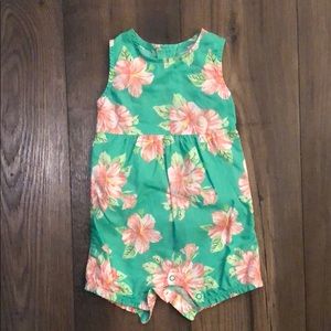 LIKE NEW Baby girl floral romper